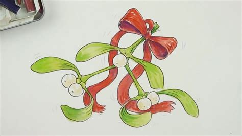 Mistletoe Drawing at GetDrawings | Free download