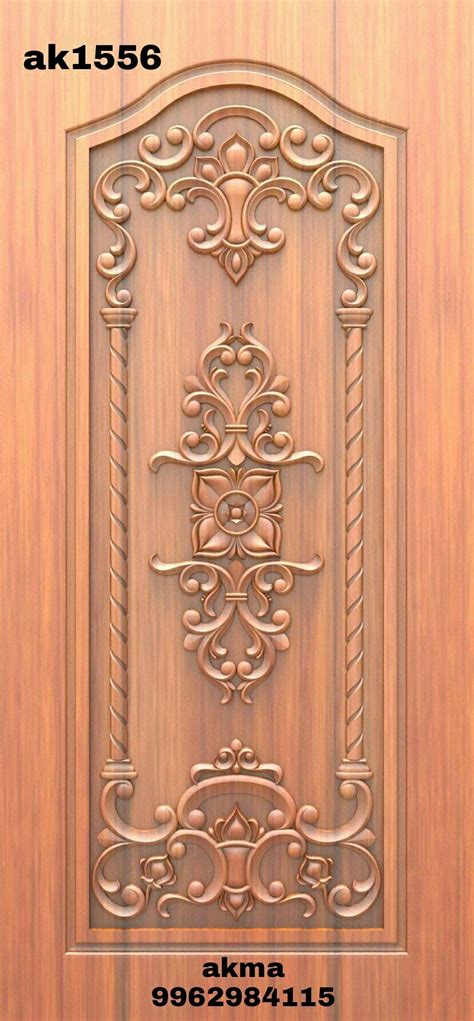 Classic Ceiling Carving Designs Main Entrance Single Doors Aaa