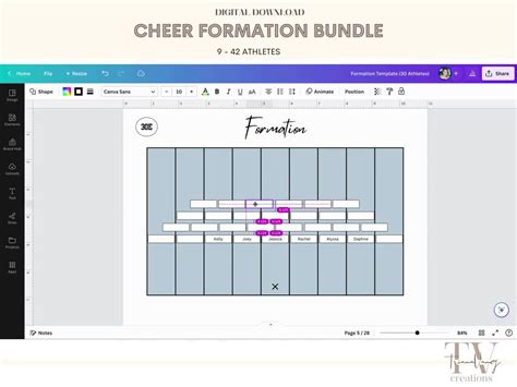 Cheerleading Formation Ideas For 8