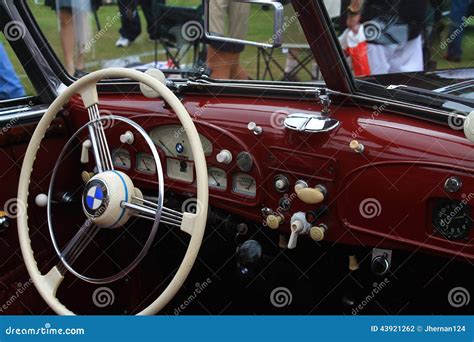 Vintage Bmw Sports Car Interior Editorial Photography - Image: 43921262