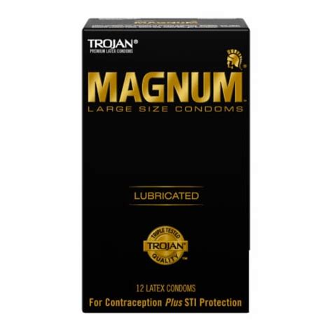 Trojan™ Magnum™ Lubricated Large Size Latex Condoms 12 Ct Kroger