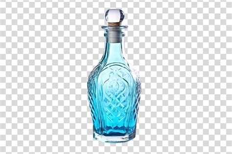 #328 Blue Glass Bottle Isolated Graphic by Whimsy Girl · Creative Fabrica