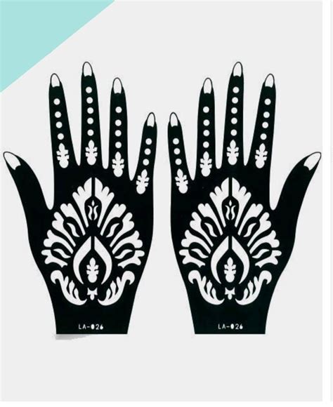 Xmasir Sheets Henna Tattoo Stencil Kit For Women Girls Hand Finger