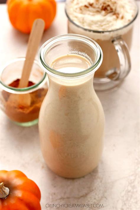 Homemade Pumpkin Spice Coffee Creamer Crunchy Creamy Sweet