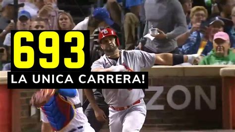 ASI FUE EL JONRON 693 DE LA MAQUINA ALBERT PUJOLS YouTube