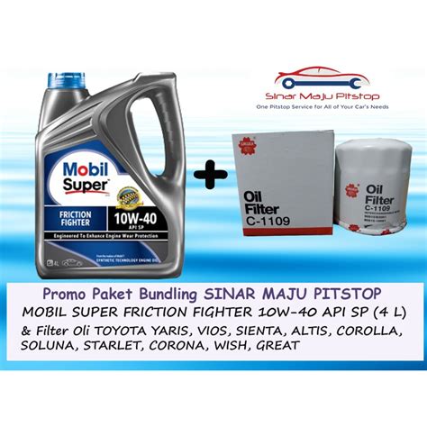 Jual Paket Bundling Oli Exxon Mobil Super Friction Fighter W Api