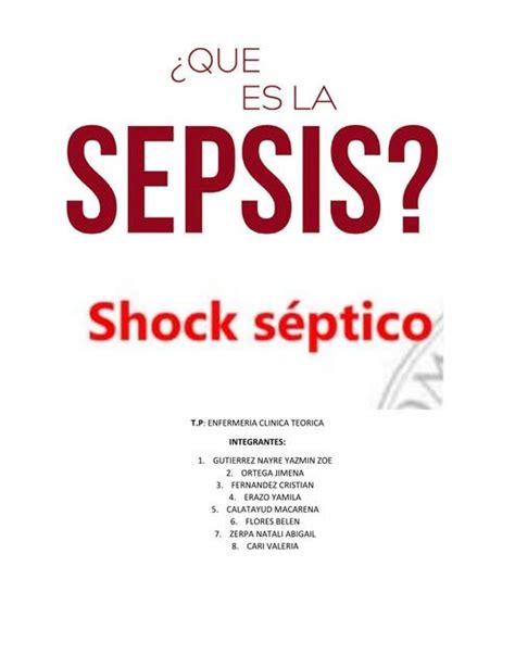 Sepsis Y Shock S Ptico Ariel Guido Udocz