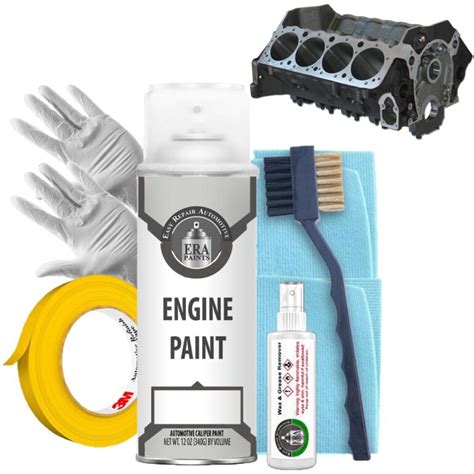 Black Engine Paint Kit - 2K High Temp Premium Spray Paint - ERA Paints