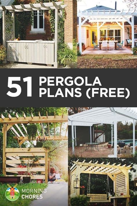 51 Free DIY Pergola Plans & Ideas That You Can Build in Your Garden ...