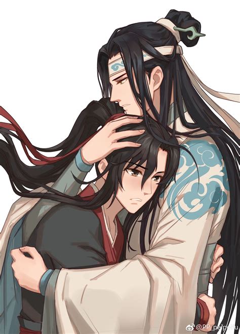 Anime Mo Dao Zu Shi Wei Wuxian Wig Jiang Cheng Lan Wangji Costume And