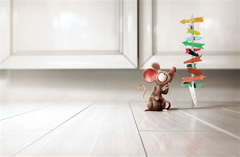 1920x1080px | free download | HD wallpaper: Irresolute Mouse 3D HD Wallpaper, brown mouse ...