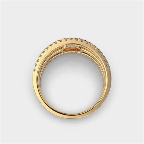 Glittering Circle Diamond Ring Jewelbox