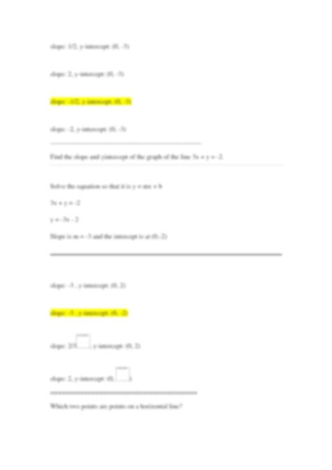 Solution Graphing Linear Equations Studypool