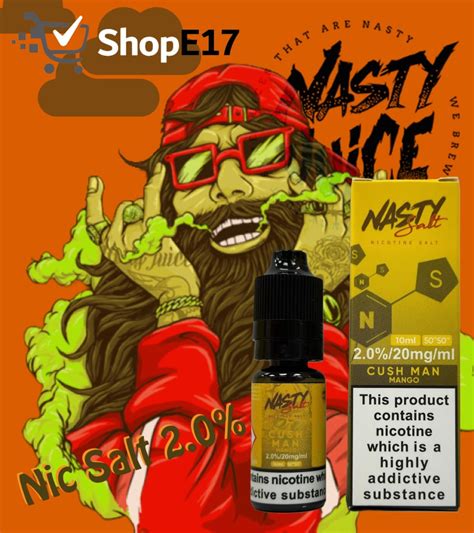 Nasty Salt Cush Man E Liquid Nic Salt Mg Ml Shop E