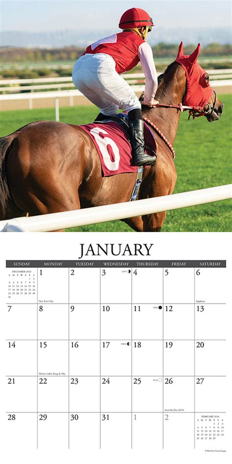 Horse Racing - 2024 Wall Calendar by Willow Creek Press | 9781549233944 ...