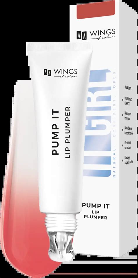 AA WINGS OF COLOR It Girl Pump It błyszczyk do ust powiększający nr 03 Nude Pink 10 ml