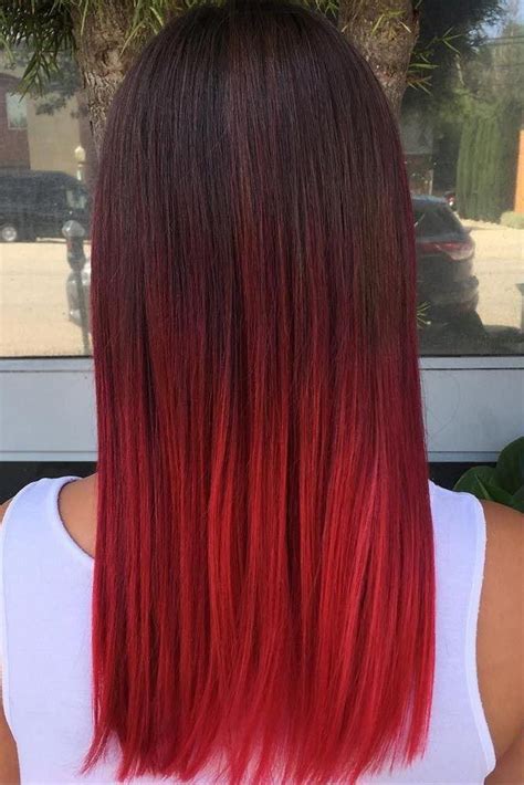 37 Best Red Ombre Hair Color Ideas For Long Hair Hair Pinterest