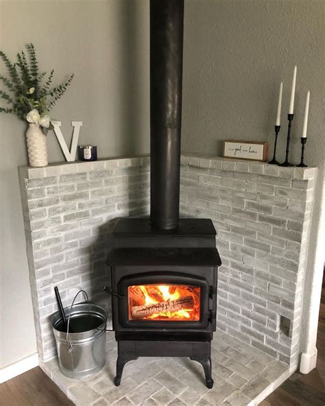 Brick Wood Stove Hearth Ideas Mrshannahvieira Wood Stove Fireplace