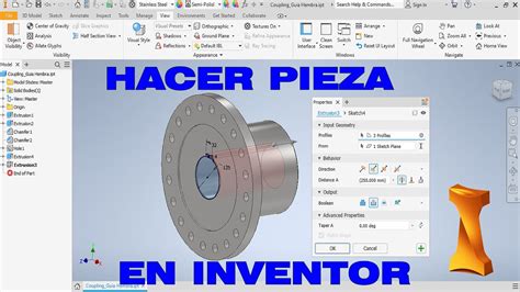 Como Hacer Piezas En Inventor YouTube