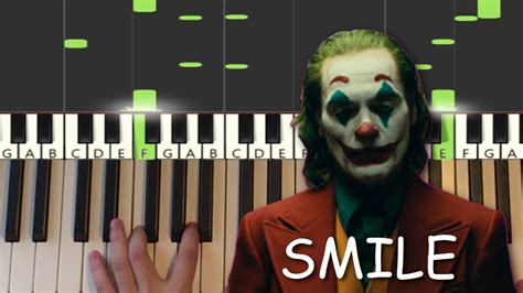 Joker Trailer Song Smile Piano Tutorial Lesson Youtube