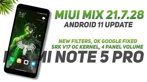 MIUI MiX 21 7 28 For Redmi Note 5 Pro Android 11 OK Google Fixed 4