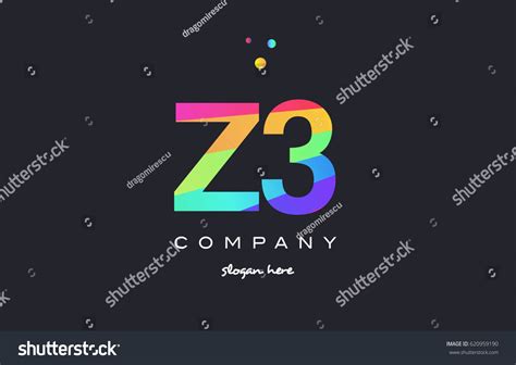 Z3 Z 3 Three Letter Number Stock Vector (Royalty Free) 620959190 ...