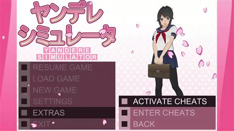 Old Cheat Activation Menu Concept Yandere Simulator Youtube