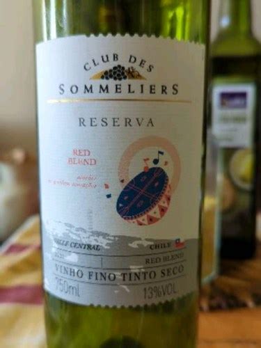 Club Des Sommeliers Reserva Red Blend Vivino Us