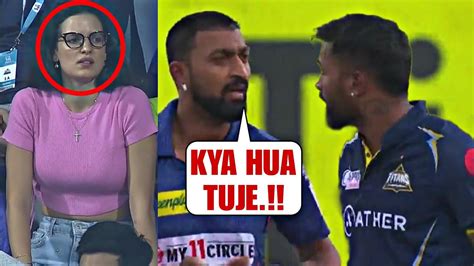 Natasha Shocked When Hardik Pandya And Krunal Pandya Started Arguing In Middle Of The Pitch