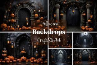 Halloween Digital Backdrops Graphic by Crafts Etc Art · Creative Fabrica