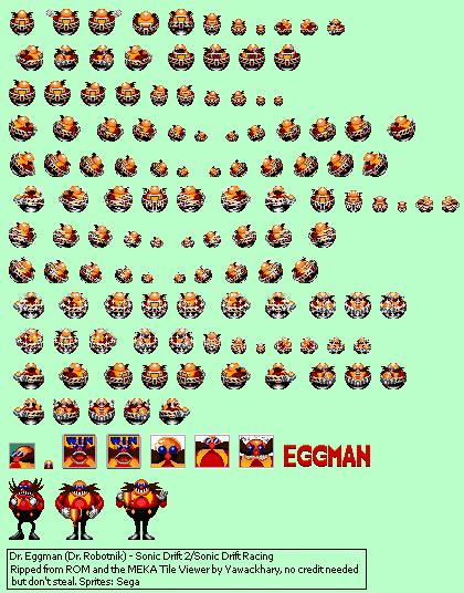 Sonic Eggman Sprites