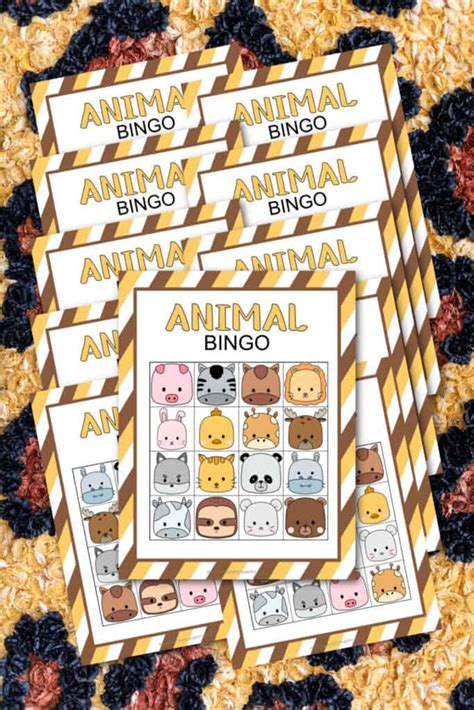 Free Printable Animal Bingo - Made with HAPPY