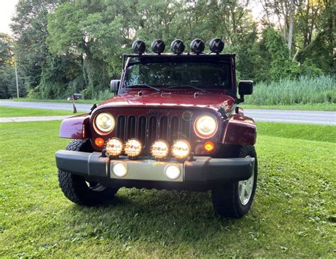 2012 Jeep Wrangler Sahara Sport Utility Deep Cherry Red 6 cyl 6 speed ...