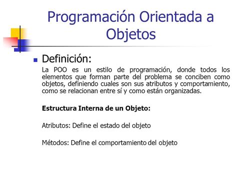 Definición De Programación Orientada A Objetos Qué Es Significado Y