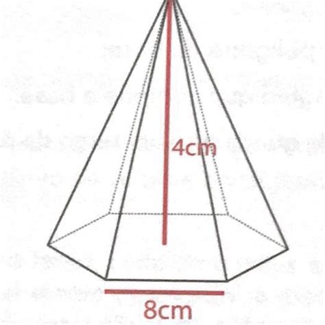 Como Calcular O Volume Da Pir Mide Base Hexagonal Abaixo Brainly