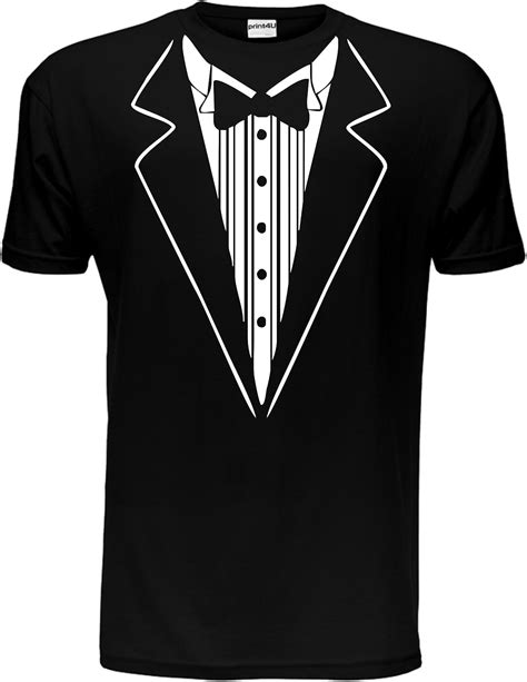 Tuxedo Fancy Dress Funny Novelty Joke Bow Tie Mens T Shirt Size S Xxl