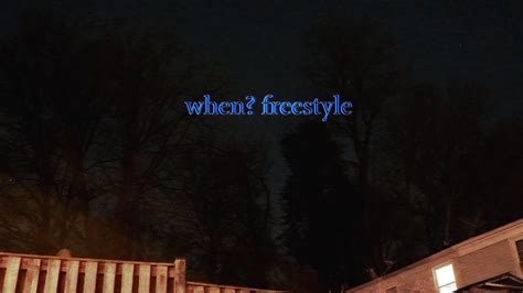 When Freestyle Jonah Ortanez Lyric Video Youtube