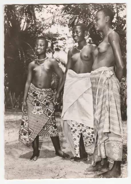 Echtfoto Postkarte Congo Belg Kongo Nackte M Dchen Nude Native