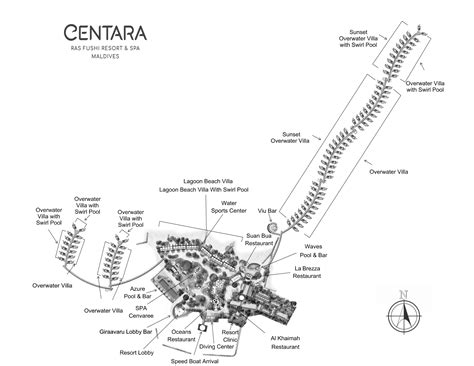 la mappa  centara ras fushi mondomaldive