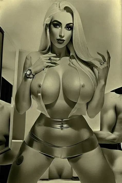 Dopamine Girl A Naked Woman Standing In Front Of Men Gdvqyrjevbr