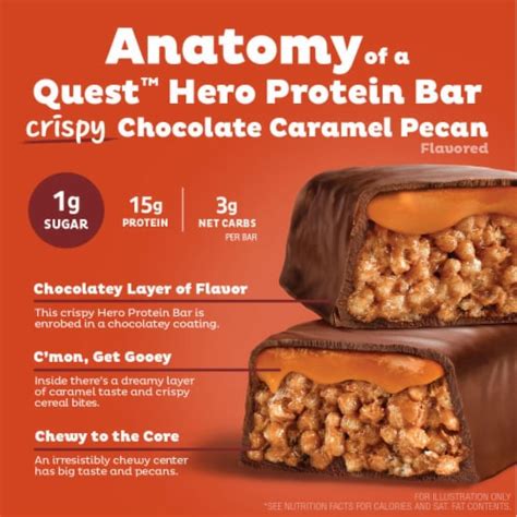 Quest Crispy Hero Chocolate Caramel Pecan Protein Bar Ct Smiths