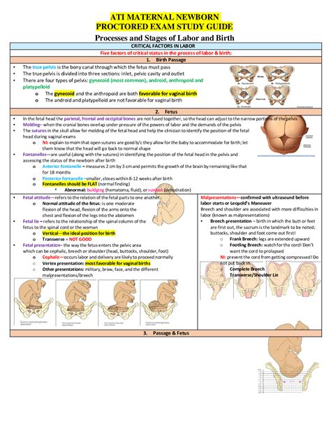 Ati Maternal Newborn Proctored Exam Study Guide Browsegrades