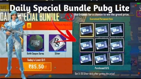 100 BC OFFER Pubg Lite Daily Special Bundle Daily Special Bundle