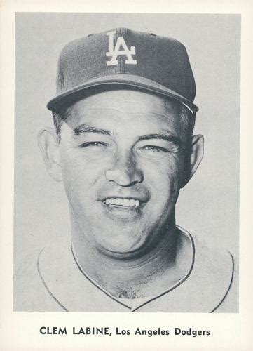 Jay Publishing Los Angeles Dodgers Nno Clem Labine Trading Card