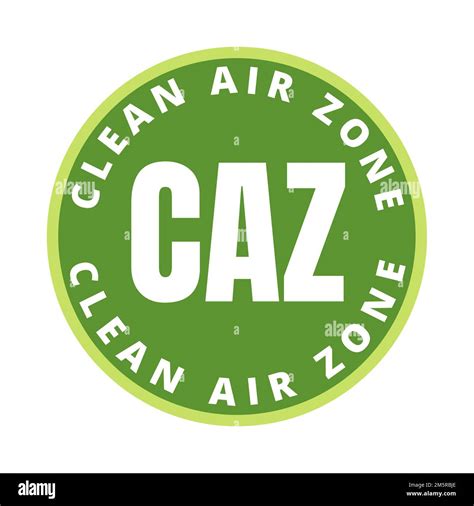 Caz Clean Air Zone Symbol Icon Stock Photo Alamy