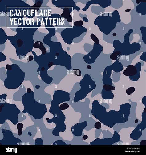 Navy Camouflage Pattern Stock Vector Image Art Alamy