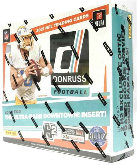 2021 Panini Donruss Football H2 Hobby Hybrid Box With 10 Packs