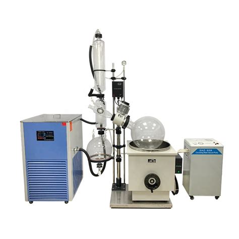 10l To 50l Cheapest Laboratory Rotavapor With Chiller And Vacuum Pump Chiller Distiller Rotary