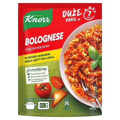 Knorr Makaron bolognese z mięsem wołowym 160 g Zakupy online z