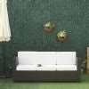 Outsunny Poly Rattan Sofa Mit Kissen 3 Sitzer Aosom De